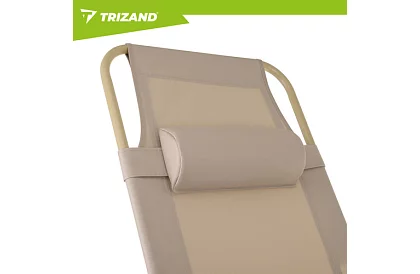 Leagăn de grădină pliabil 3 în 1 cu pernă - bej