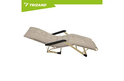 Leagăn de grădină pliabil 3 în 1 cu pernă - bej