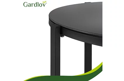 Mobilier de grădină MORENO – masă + 2 scaune + canapea