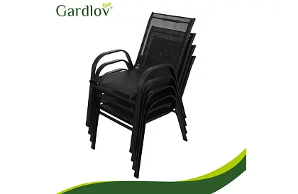 Set de scaune de grădină – 4 scaune pentru terasă, balcon, grădină