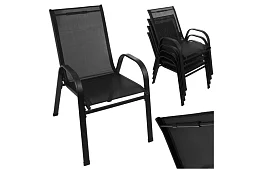 Set de scaune de grădină – 4 scaune pentru terasă, balcon, grădină