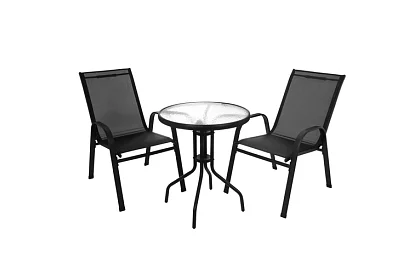 Set de mobilier de grădină – masă + 2 scaune