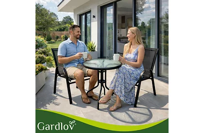 Set de mobilier de grădină – masă + 2 scaune