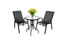 Set de mobilier de grădină – masă + 2 scaune