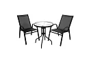 Set de mobilier de grădină – masă + 2 scaune