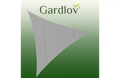 Plasă de umbrire triunghiulară 4 × 4 × 4 m – gri