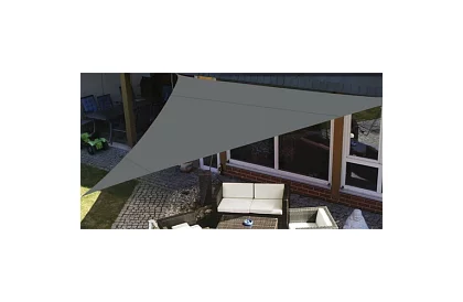 Plasă de umbrire triunghiulară 4 × 4 × 4 m – gri
