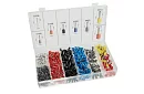Clește de crimpare pentru conectori 0,25–10 mm2 + set 1200 conectori