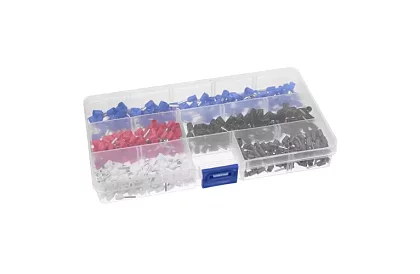 Clește de crimpare pentru conectori 0,25–10 mm2 + 500 bucăți conectori