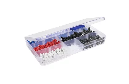 Clește de crimpare pentru conectori 0,25–10 mm2 + 500 bucăți conectori