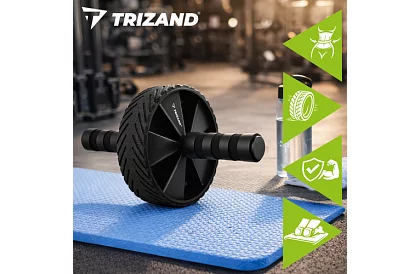 Roata pentru exerciții abdominale + saltea pentru genunchi