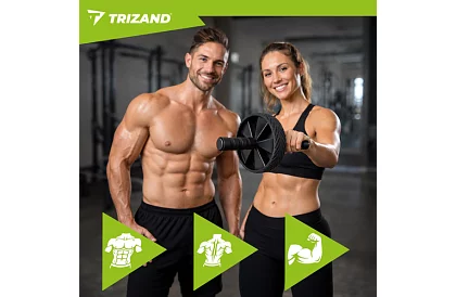 Roata pentru exerciții abdominale + saltea pentru genunchi