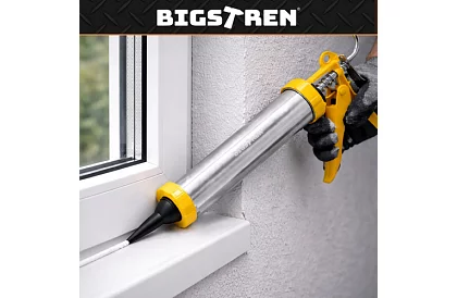 Pistolă de aplicare a chitului 600 ml + 5 duze + 5 spatule