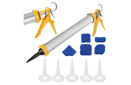 Pistolă de aplicare a chitului 600 ml + 5 duze + 5 spatule