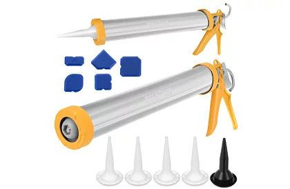 Pistolă de aplicare a chitului 600 ml + 5 duze + 5 spatule