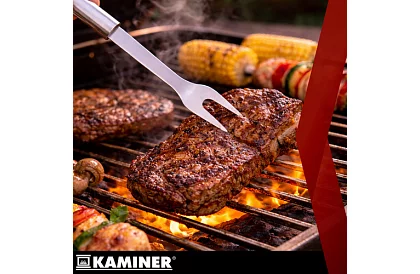 Unelte de grătar din oțel inoxidabil - set de 6 piese