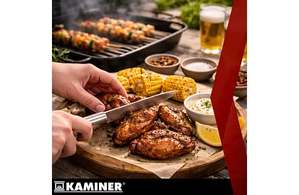 Unelte de grătar din oțel inoxidabil - set de 6 piese