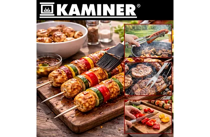 Unelte de grătar din oțel inoxidabil - set de 5 piese