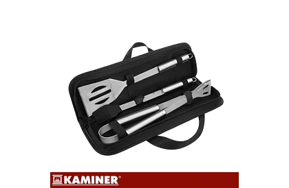 Unelte de grătar din oțel inoxidabil - set de 3 piese