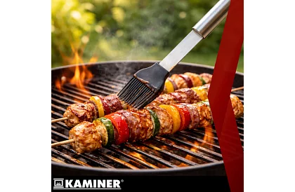 Unelte de grătar din oțel inoxidabil - set de 3 piese