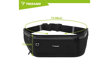 Belt sportiv de alergare TRIZAND – negru