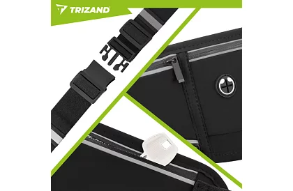Belt sportiv de alergare TRIZAND – negru