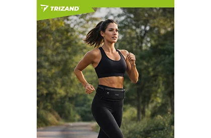 Belt sportiv de alergare TRIZAND – negru