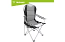 Scaun de pescuit pliabil cu brațe - gri-negru