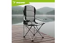 Scaun de pescuit pliabil cu brațe - gri-negru
