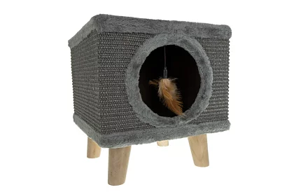 Șcărăci și cuib pentru pisici 38 × 32 × 32 cm