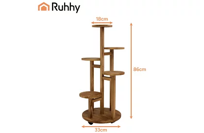 Suport elegant din lemn pentru flori 86 × 33 cm