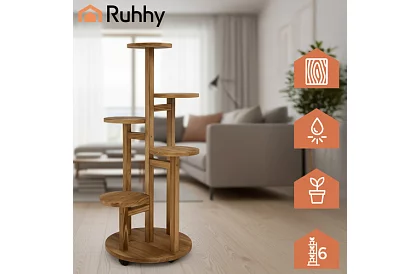 Suport elegant din lemn pentru flori 86 × 33 cm