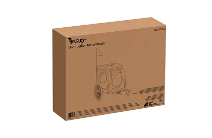 Cărucior pentru bicicletă pentru transportul animalelor – până la 40 kg