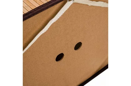 Coș de rufe din bambus – cu două compartimente 100 L