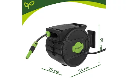 Rola de perete pentru furtun - tambur automat cu furtun de 20 m
