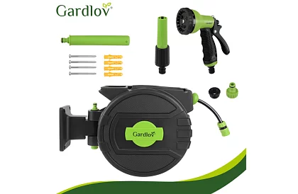 Rola de perete pentru furtun - tambur automat cu furtun de 20 m