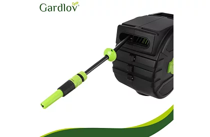 Rola de perete pentru furtun - tambur automat cu furtun de 20 m