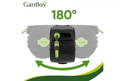 Rola de perete pentru furtun - tambur automat cu furtun de 20 m