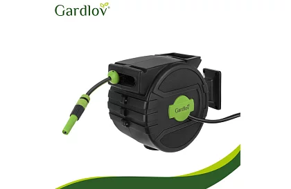 Rola de perete pentru furtun - tambur automat cu furtun de 20 m