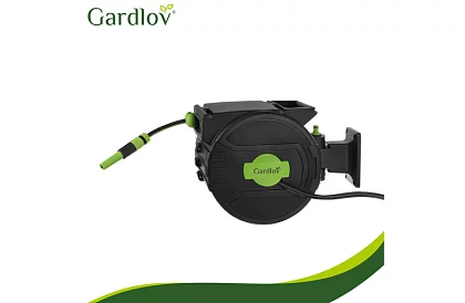 Rola de perete pentru furtun - tambur automat cu furtun de 20 m