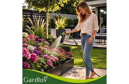 Rola de perete pentru furtun - tambur automat cu furtun de 20 m