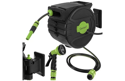 Rola de perete pentru furtun - tambur automat cu furtun de 20 m