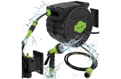 Rola de perete pentru furtun - tambur automat cu furtun de 20 m