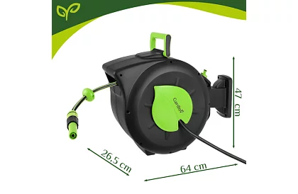 Rola de perete pentru furtun - tambur automat cu furtun de 30 m