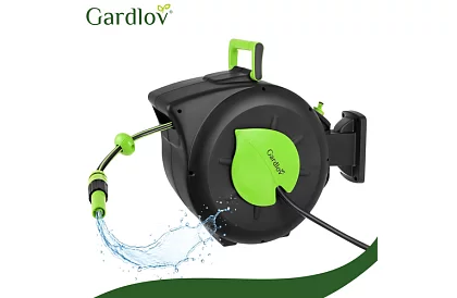 Rola de perete pentru furtun - tambur automat cu furtun de 30 m