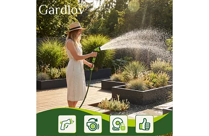 Rola de perete pentru furtun - tambur automat cu furtun de 30 m