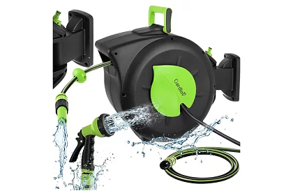 Rola de perete pentru furtun - tambur automat cu furtun de 30 m