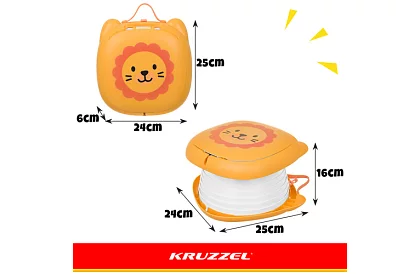 Toaletă pliabilă pentru copii + pungi igienice