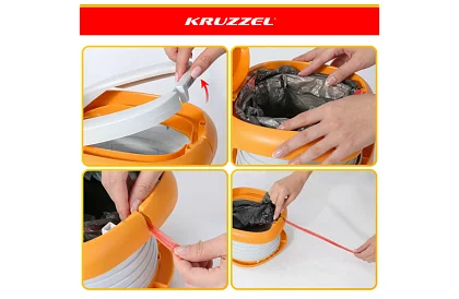 Toaletă pliabilă pentru copii + pungi igienice