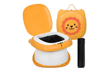 Toaletă pliabilă pentru copii + pungi igienice